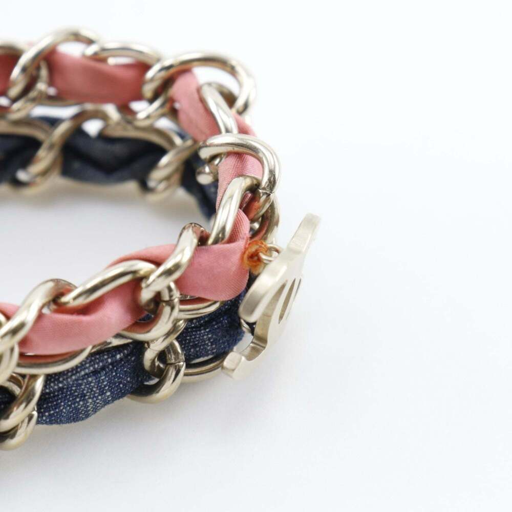 CHANEL Authentic Pink Logo Charm Bracelet - Picture 5 of 5
